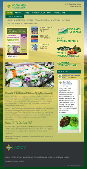 Good Earth Natural Foods Fairfax | Website